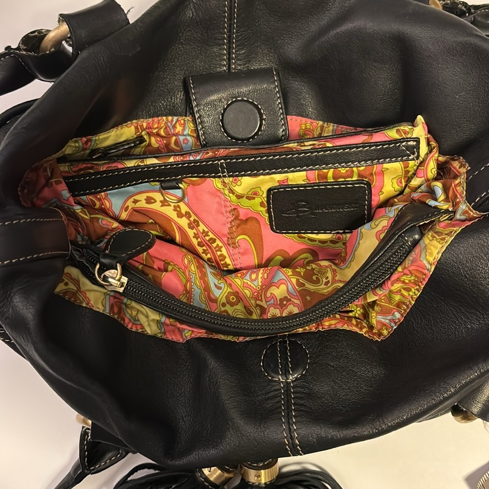 B MAKOWSKY BLACK LEATHER PURSE - Picture 5 of 12
